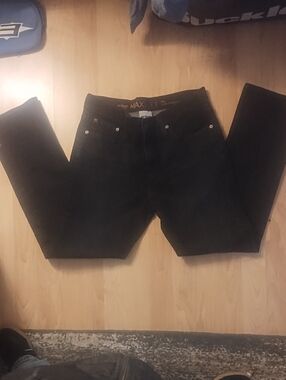 31x30 Urban Pipeline Men's Black Slim Straight Jeans